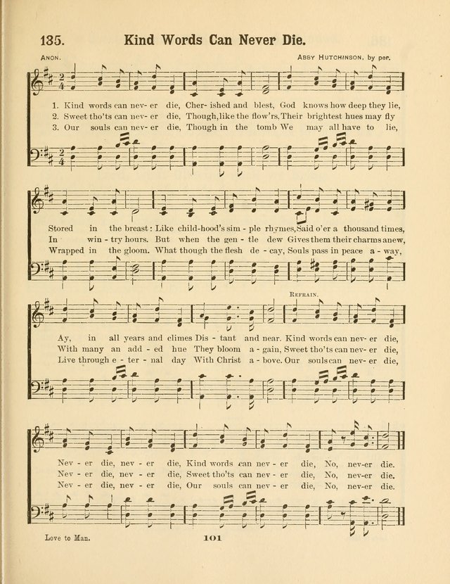 Select Songs No. 2: for the singing service in the prayer meeting; Sunday school; Christian Endeavor meetings page 101