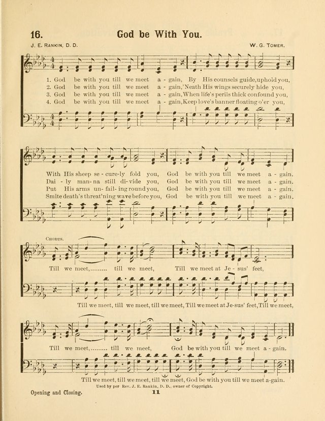 Select Songs No. 2: for the singing service in the prayer meeting; Sunday school; Christian Endeavor meetings page 11