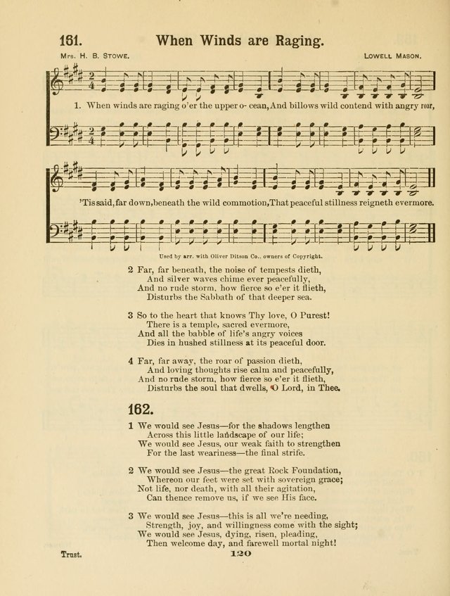 Select Songs No. 2: for the singing service in the prayer meeting; Sunday school; Christian Endeavor meetings page 120