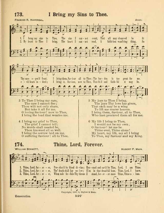 Select Songs No. 2: for the singing service in the prayer meeting; Sunday school; Christian Endeavor meetings page 127