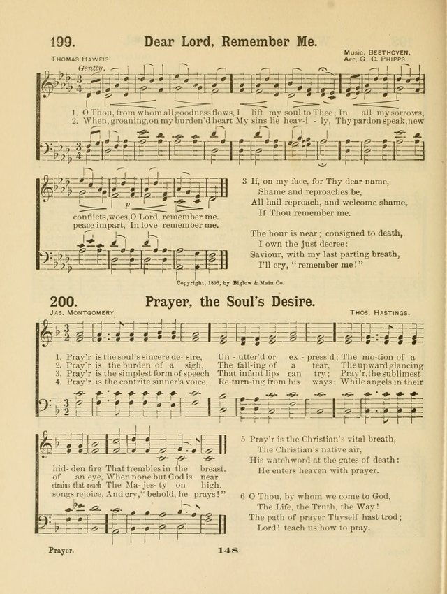 Select Songs No. 2: for the singing service in the prayer meeting; Sunday school; Christian Endeavor meetings page 148