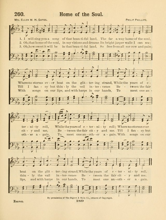 Select Songs No. 2: for the singing service in the prayer meeting; Sunday school; Christian Endeavor meetings page 189