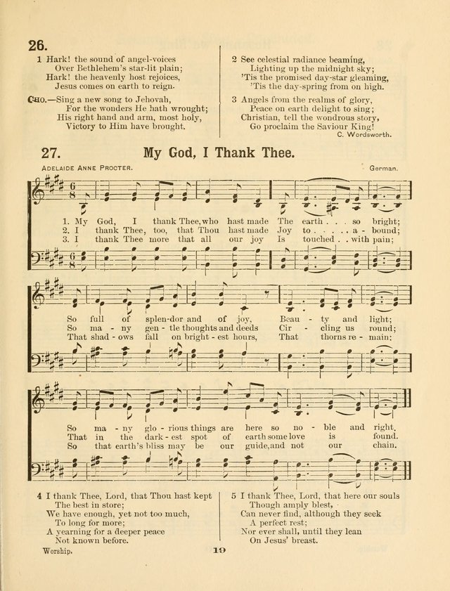 Select Songs No. 2: for the singing service in the prayer meeting; Sunday school; Christian Endeavor meetings page 19