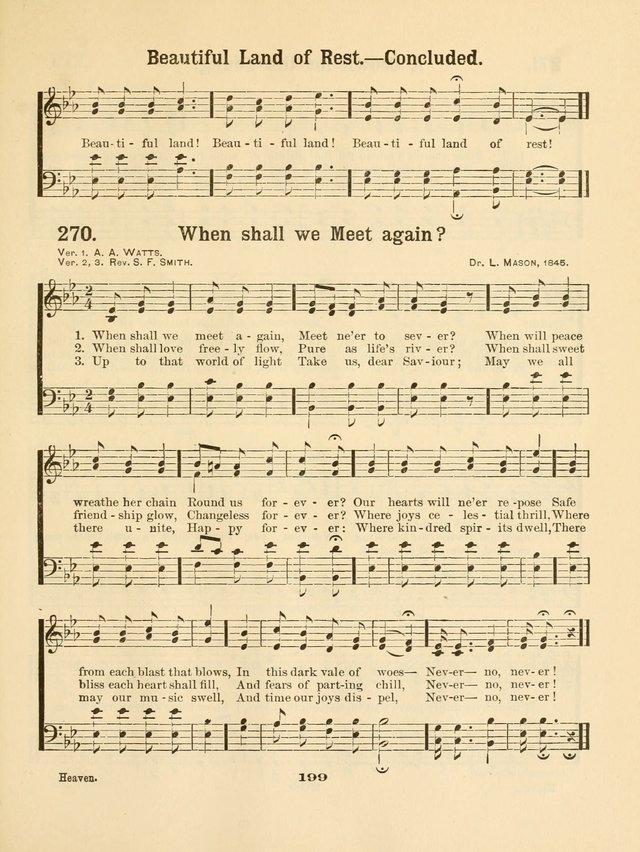 Select Songs No. 2: for the singing service in the prayer meeting; Sunday school; Christian Endeavor meetings page 199