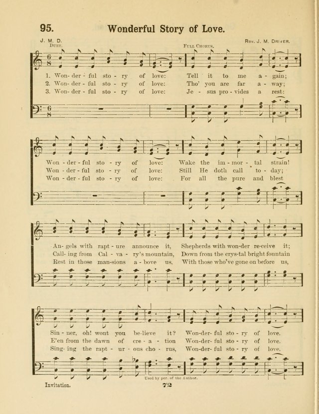 Select Songs No. 2: for the singing service in the prayer meeting; Sunday school; Christian Endeavor meetings page 72