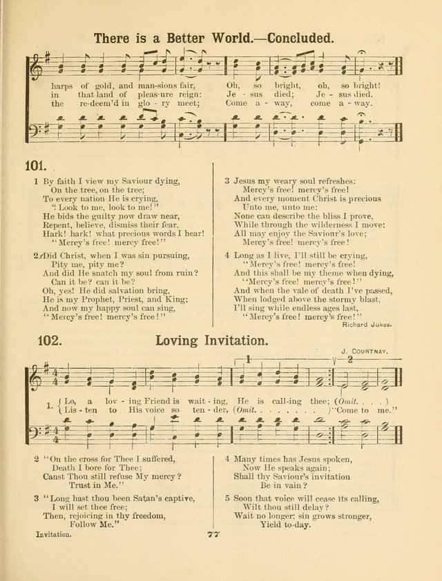 Select Songs No. 2: for the singing service in the prayer meeting; Sunday school; Christian Endeavor meetings page 77