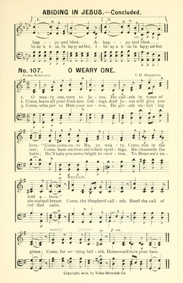 Sermons in Song No. 3: a collection of gospel hymns for use in the Sunday school, church prayer meeting, young people