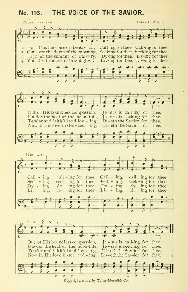 Sermons in Song No. 3: a collection of gospel hymns for use in the Sunday school, church prayer meeting, young people