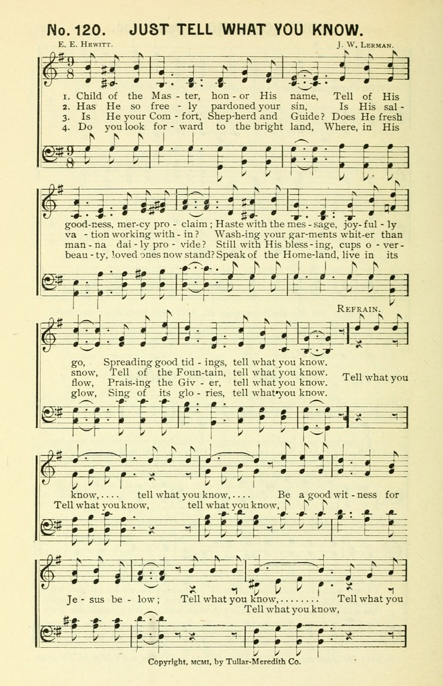 Sermons in Song No. 3: a collection of gospel hymns for use in the Sunday school, church prayer meeting, young people