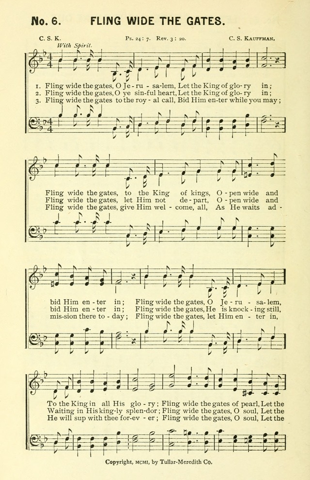 Sermons in Song No. 3: a collection of gospel hymns for use in the Sunday school, church prayer meeting, young people