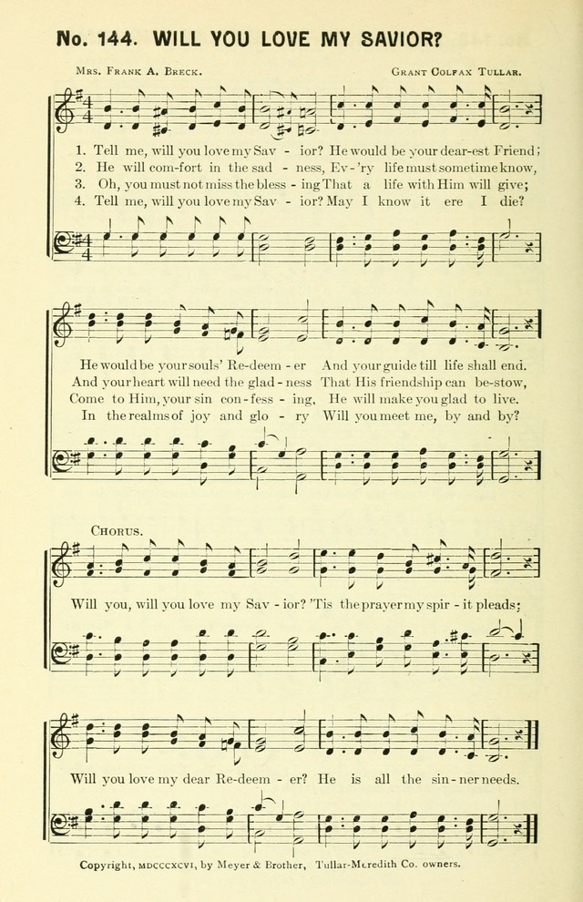 Sermons in Song No. 3: a collection of gospel hymns for use in the Sunday school, church prayer meeting, young people