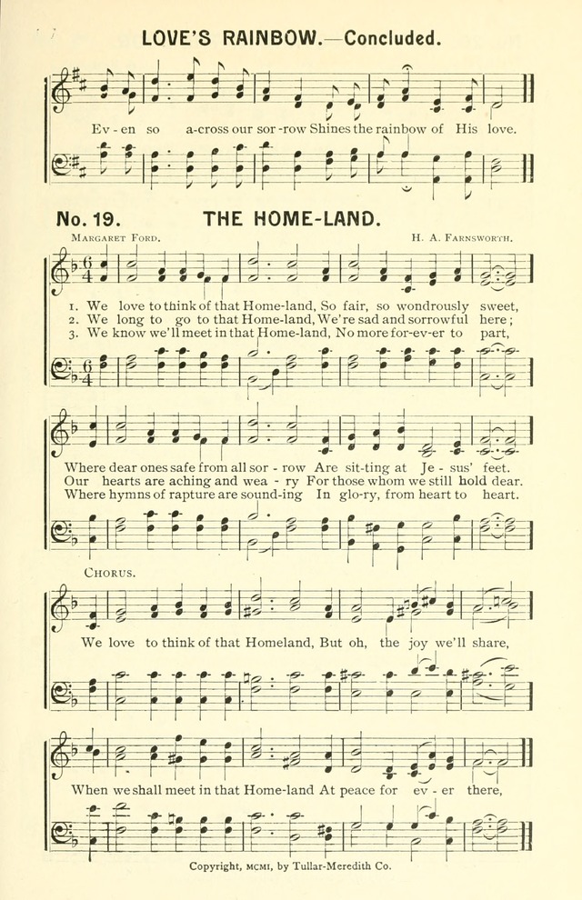 Sermons in Song No. 3: a collection of gospel hymns for use in the Sunday school, church prayer meeting, young people