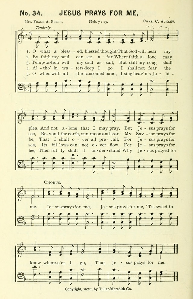 Sermons in Song No. 3: a collection of gospel hymns for use in the Sunday school, church prayer meeting, young people