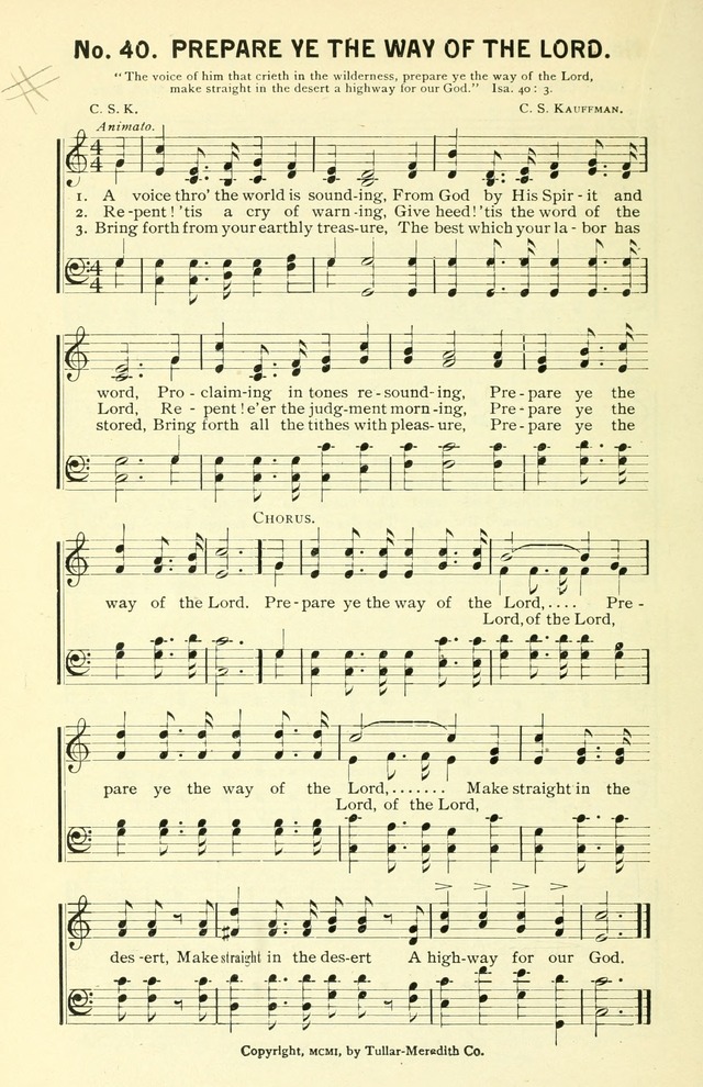 Sermons in Song No. 3: a collection of gospel hymns for use in the Sunday school, church prayer meeting, young people