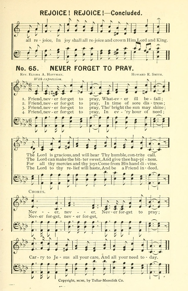 Sermons in Song No. 3: a collection of gospel hymns for use in the Sunday school, church prayer meeting, young people