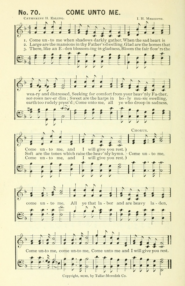 Sermons in Song No. 3: a collection of gospel hymns for use in the Sunday school, church prayer meeting, young people