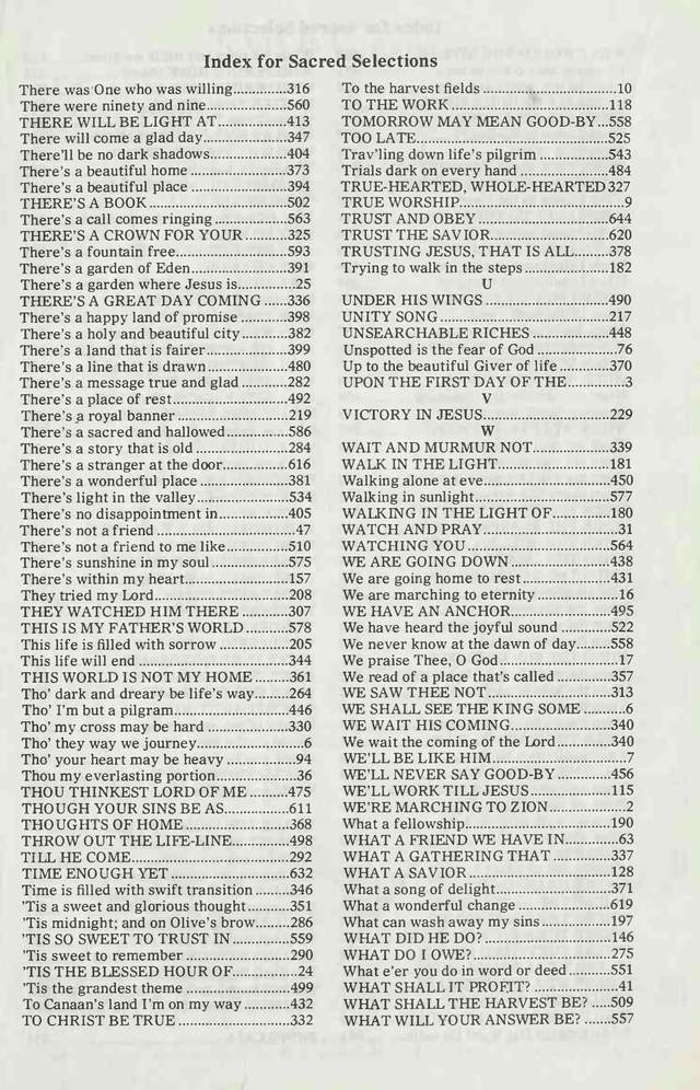 Sacred Selections for the Church: a collection of sacred selections featuring choice favorites old and new (57th ed) page 658