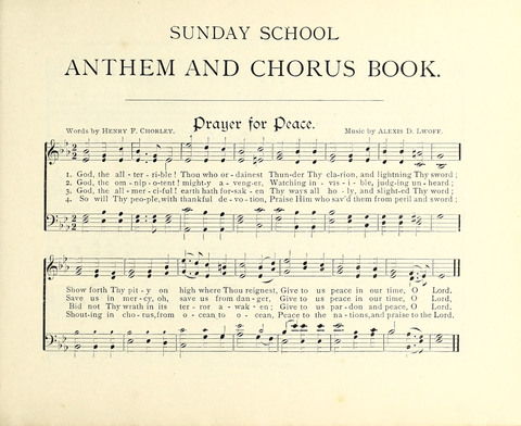 Sunday School Anthem and Chorus Book page 1