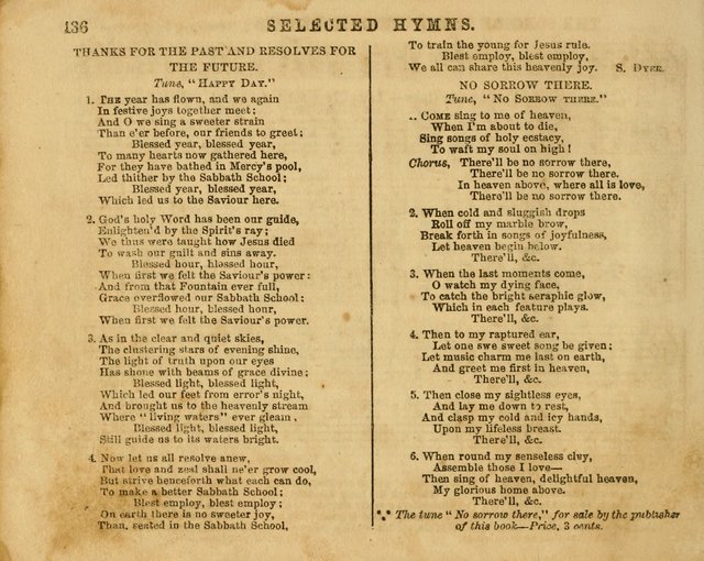 The Sabbath School Bell: a new collection of choice hymns and tunes, original and standard; carefully and simply arranged as solos, duets, trios, semi-choruses and choruses, and for organ..(Enl. Ed) page 136