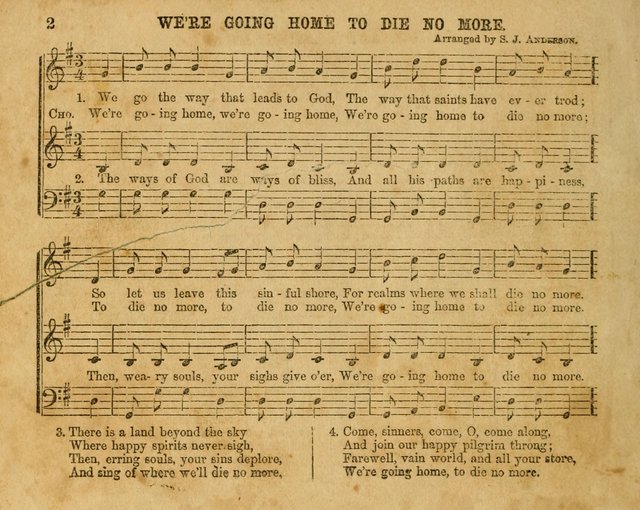 The Sabbath School Bell: a new collection of choice hymns and tunes, original and standard; carefully and simply arranged as solos, duets, trios, semi-choruses and choruses, and for organ..(Enl. Ed) page 2