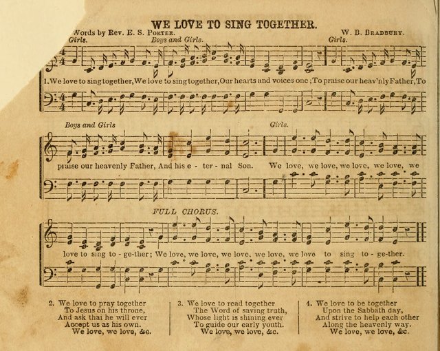 The Sabbath School Bell: a new collection of choice hymns and tunes, original and standard; carefully and simply arranged as solos, duets, trios, semi-choruses and choruses, and for organ..(Enl. Ed) page 30