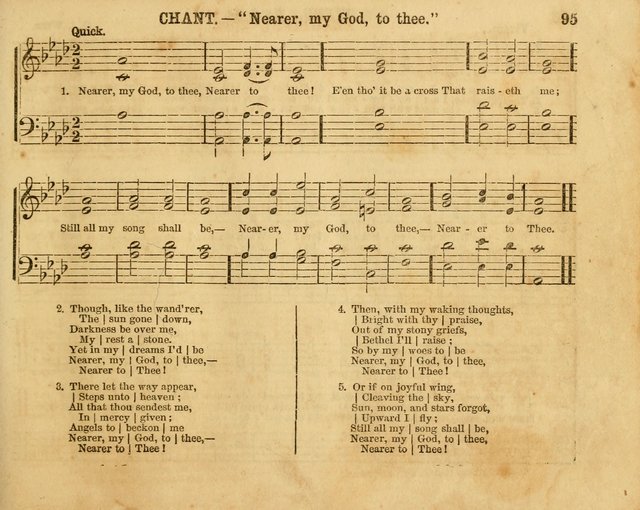 The Sabbath School Bell: a new collection of choice hymns and tunes, original and standard; carefully and simply arranged as solos, duets, trios, semi-choruses and choruses, and for organ..(Enl. Ed) page 95