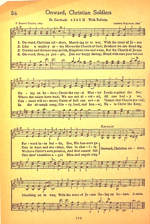 Song and Service Book for Ship and Field: Army and Navy page 112