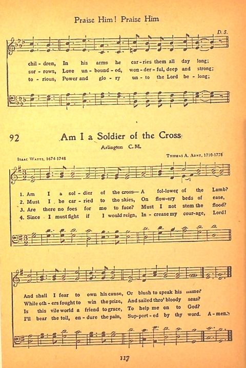 Song and Service Book for Ship and Field: Army and Navy page 117