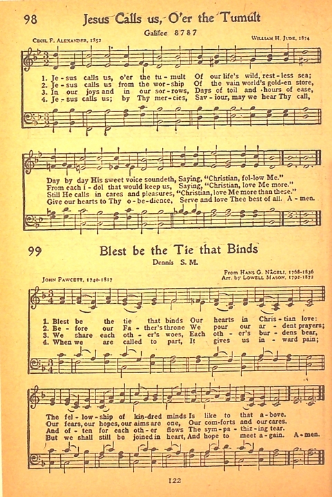 Song and Service Book for Ship and Field: Army and Navy page 122