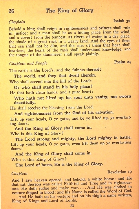 Song and Service Book for Ship and Field: Army and Navy page 23