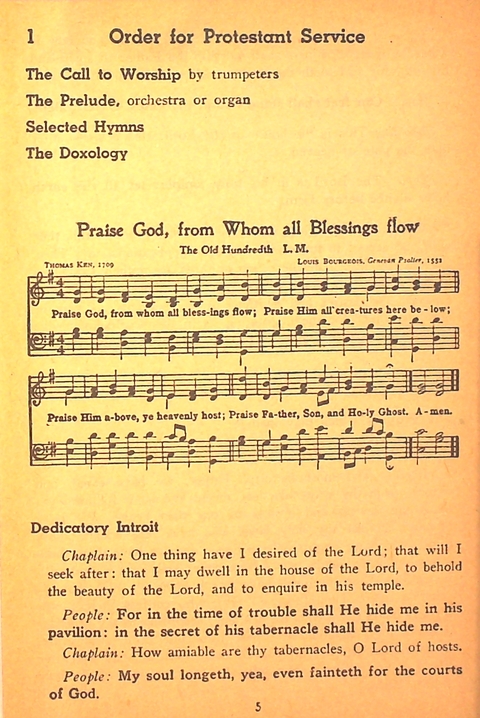 Song and Service Book for Ship and Field: Army and Navy page 5