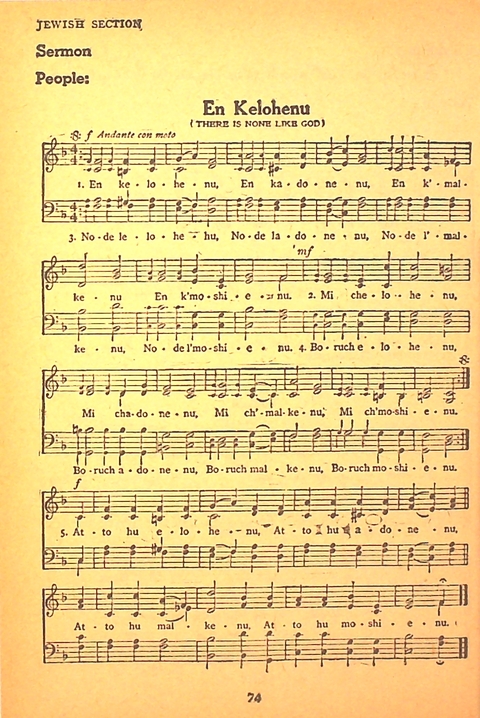 Song and Service Book for Ship and Field: Army and Navy page 74