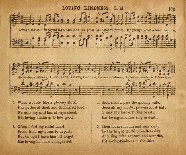 Sabbath School Bell No. 2: a superior collection of choice tunes, newly arranged and composed, and a large number of excellent hymns written expressly for this work, which are well adapted for...      page 105