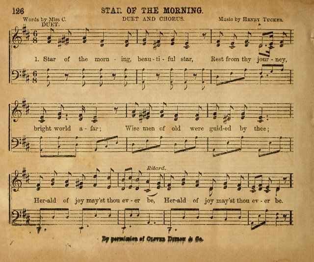 Sabbath School Bell No. 2: a superior collection of choice tunes, newly arranged and composed, and a large number of excellent hymns written expressly for this work, which are well adapted for...      page 126