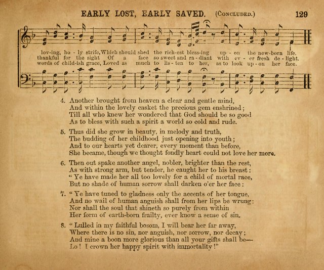 Sabbath School Bell No. 2: a superior collection of choice tunes, newly arranged and composed, and a large number of excellent hymns written expressly for this work, which are well adapted for...      page 129