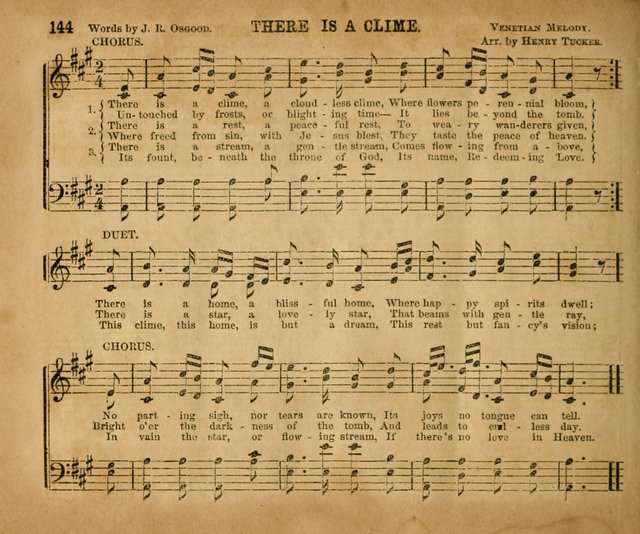 Sabbath School Bell No. 2: a superior collection of choice tunes, newly arranged and composed, and a large number of excellent hymns written expressly for this work, which are well adapted for...      page 144