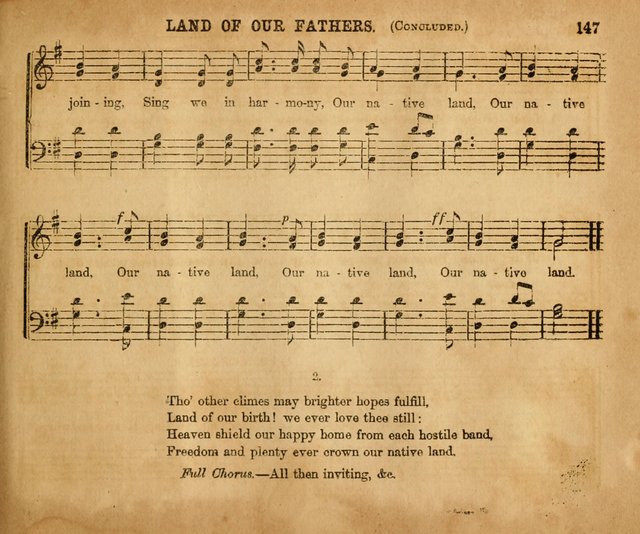 Sabbath School Bell No. 2: a superior collection of choice tunes, newly arranged and composed, and a large number of excellent hymns written expressly for this work, which are well adapted for...      page 147