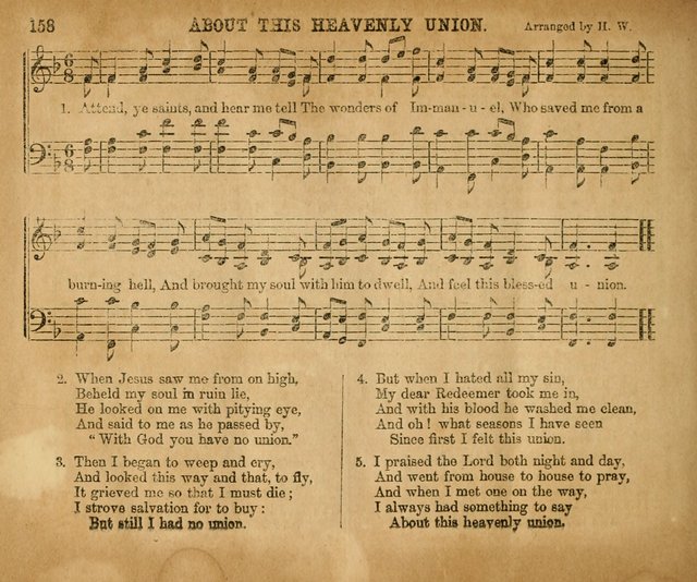 Sabbath School Bell No. 2: a superior collection of choice tunes, newly arranged and composed, and a large number of excellent hymns written expressly for this work, which are well adapted for...      page 158