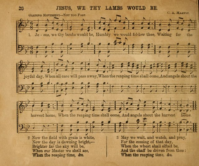 Sabbath School Bell No. 2: a superior collection of choice tunes, newly arranged and composed, and a large number of excellent hymns written expressly for this work, which are well adapted for...      page 26