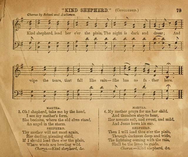 Sabbath School Bell No. 2: a superior collection of choice tunes, newly arranged and composed, and a large number of excellent hymns written expressly for this work, which are well adapted for...      page 79