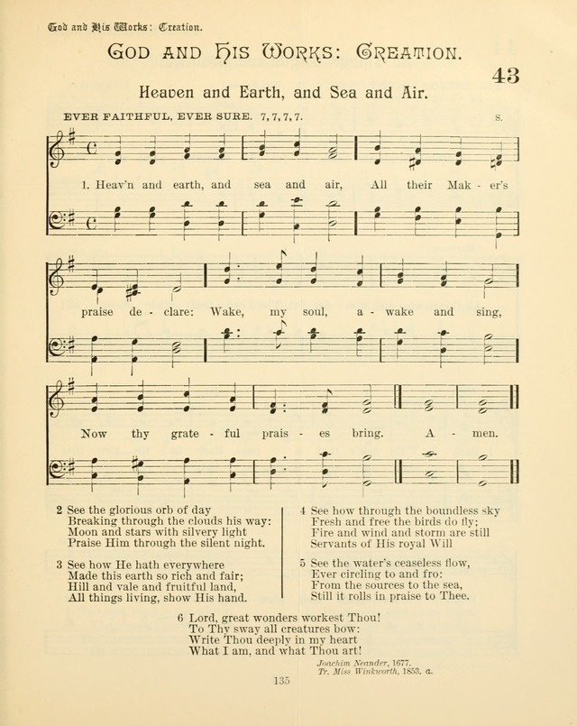 Sunday-School Book: with music: for the use of the Evangelical Lutheran congregations (Rev. and Enl.) page 137