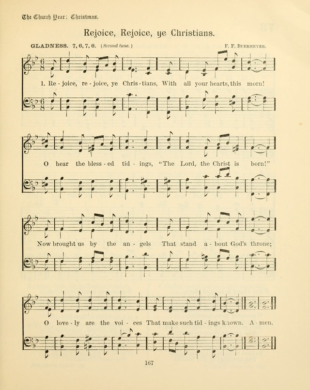 Sunday-School Book: with music: for the use of the Evangelical Lutheran congregations (Rev. and Enl.) page 169