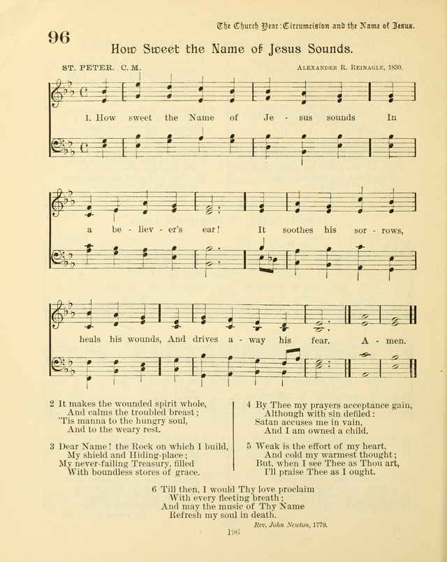 Sunday-School Book: with music: for the use of the Evangelical Lutheran congregations (Rev. and Enl.) page 198