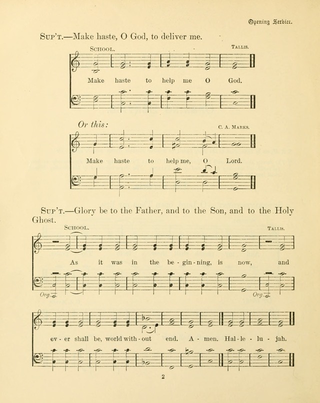 Sunday-School Book: with music: for the use of the Evangelical Lutheran congregations (Rev. and Enl.) page 2