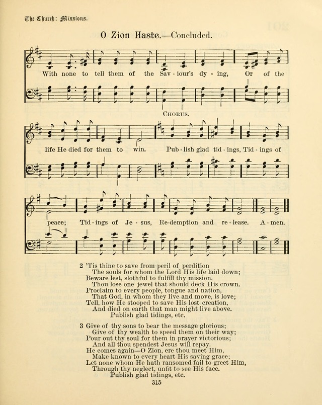 Sunday-School Book: with music: for the use of the Evangelical Lutheran congregations (Rev. and Enl.) page 317