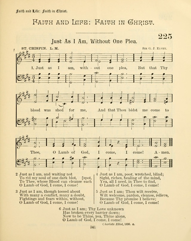 Sunday-School Book: with music: for the use of the Evangelical Lutheran congregations (Rev. and Enl.) page 343