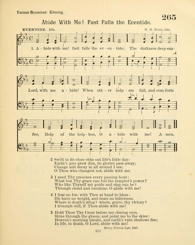 Sunday-School Book: with music: for the use of the Evangelical Lutheran congregations (Rev. and Enl.) page 385