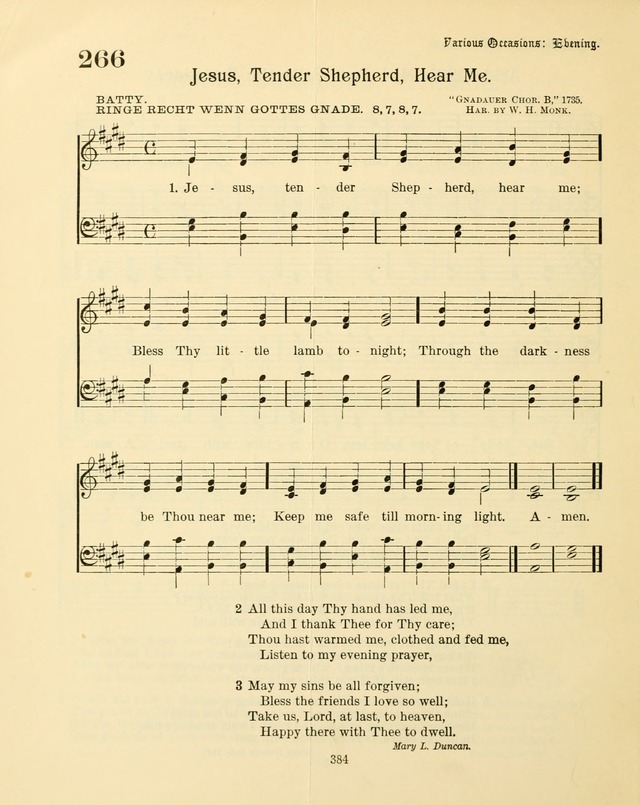 Sunday-School Book: with music: for the use of the Evangelical Lutheran congregations (Rev. and Enl.) page 386