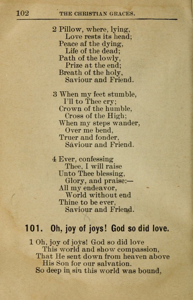 Sunday School Book: containing liturgy and hymns for the Sunday School (Rev. and Enl. Ed.) page 102