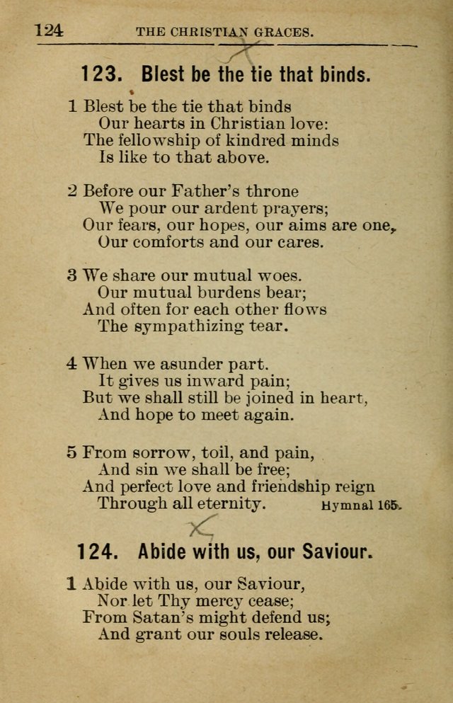 Sunday School Book: containing liturgy and hymns for the Sunday School (Rev. and Enl. Ed.) page 126